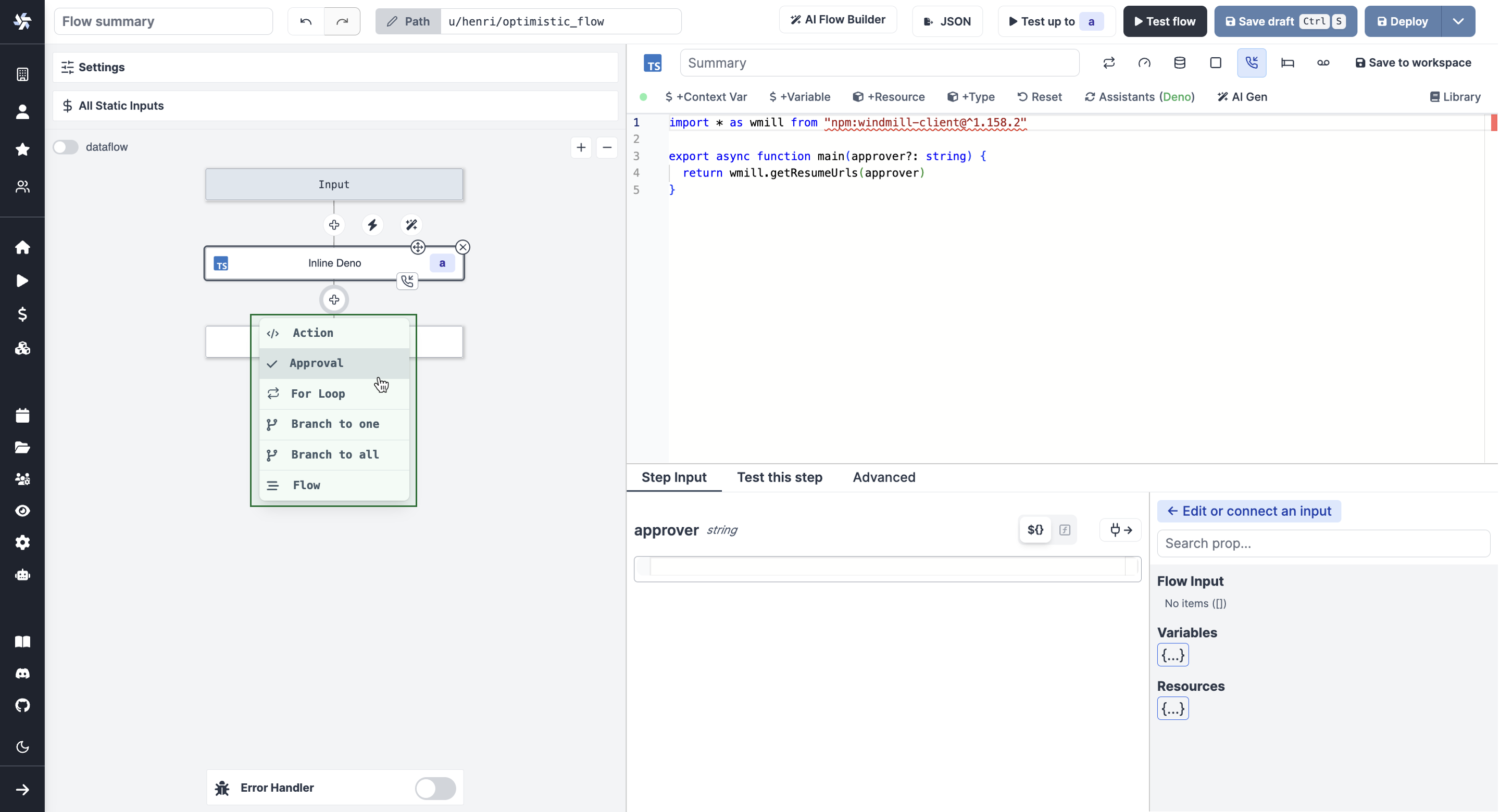 Adding approval step Adding approval step